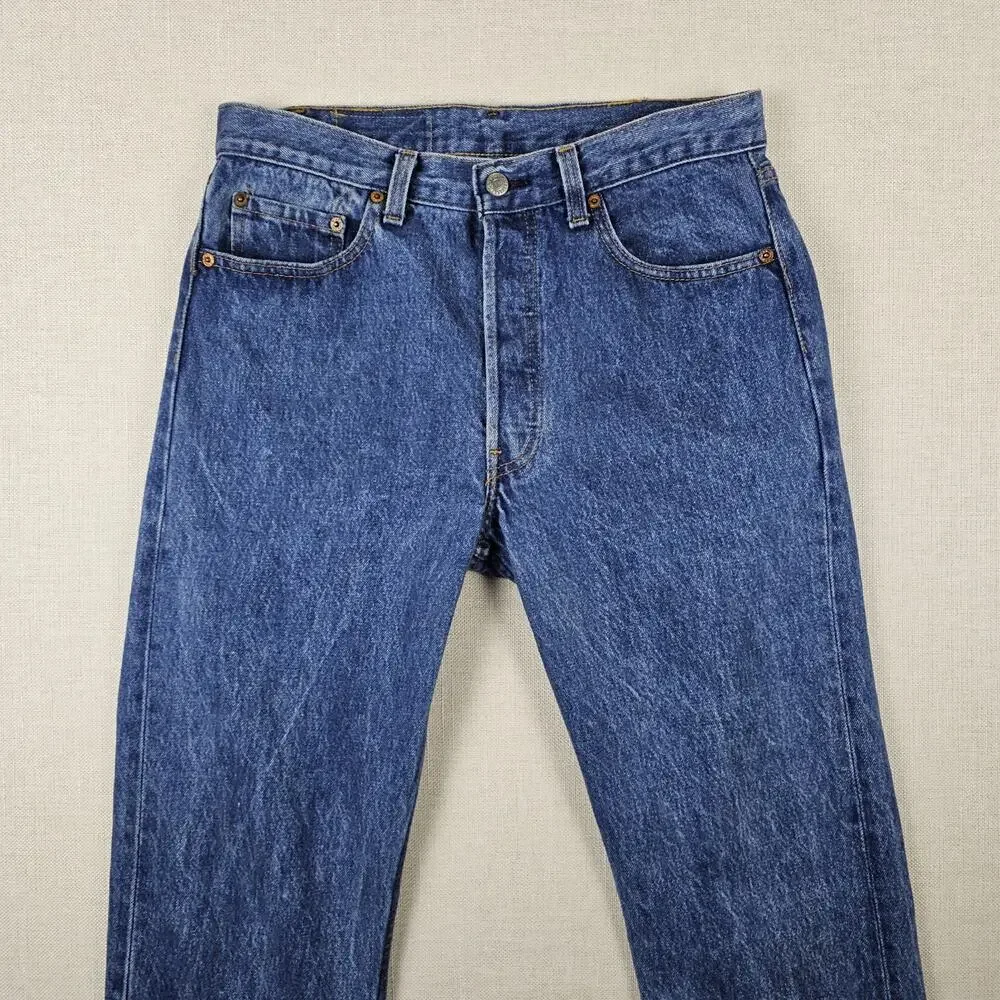 Vintage Levis 501 XX Denim Blue Jeans Men's 33×30 (32×30) 80's 90's Made In USA